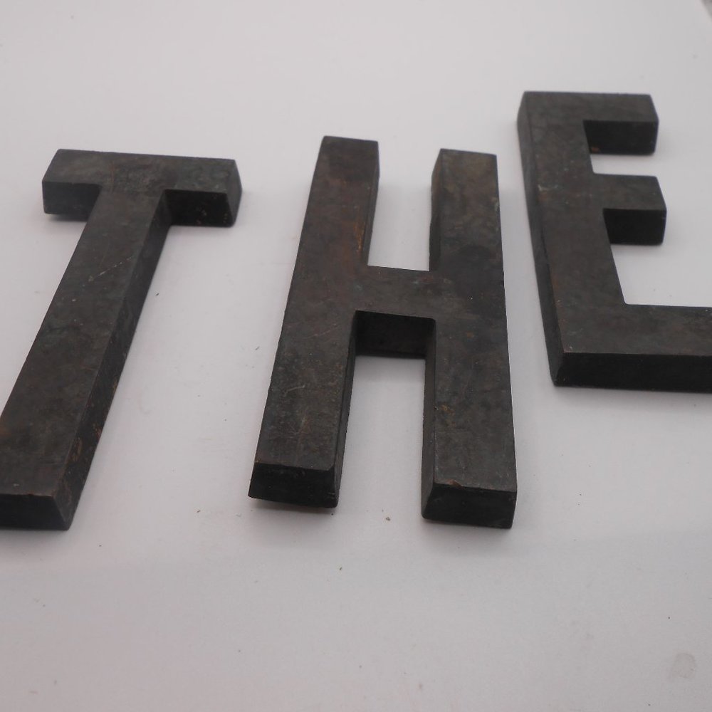 metal letters 4"
